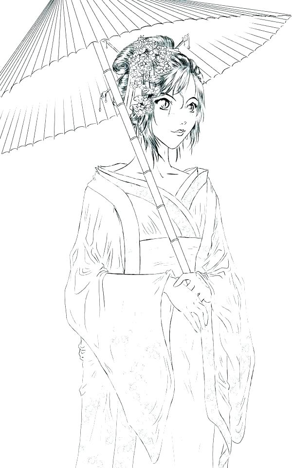 600x960 Geisha Coloring Pages Geisha Coloring Pages Geisha Coloring Pages