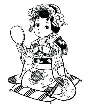 317x380 Beautiful Geisha Coloring Page Beautiful Geisha Coloring Page