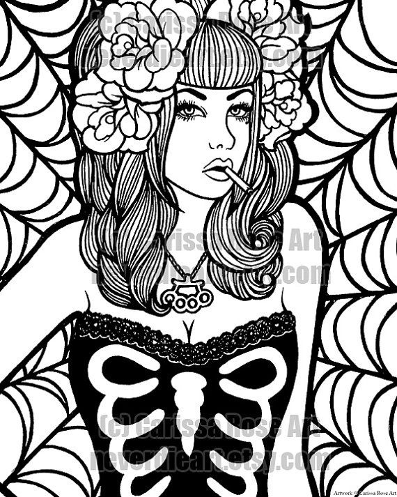570x713 Digital Download Print Your Own Coloring Book Outline Page