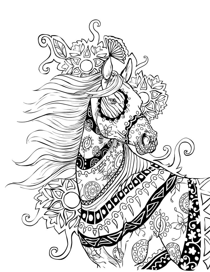 736x952 Gel Pen Coloring Pages Printable