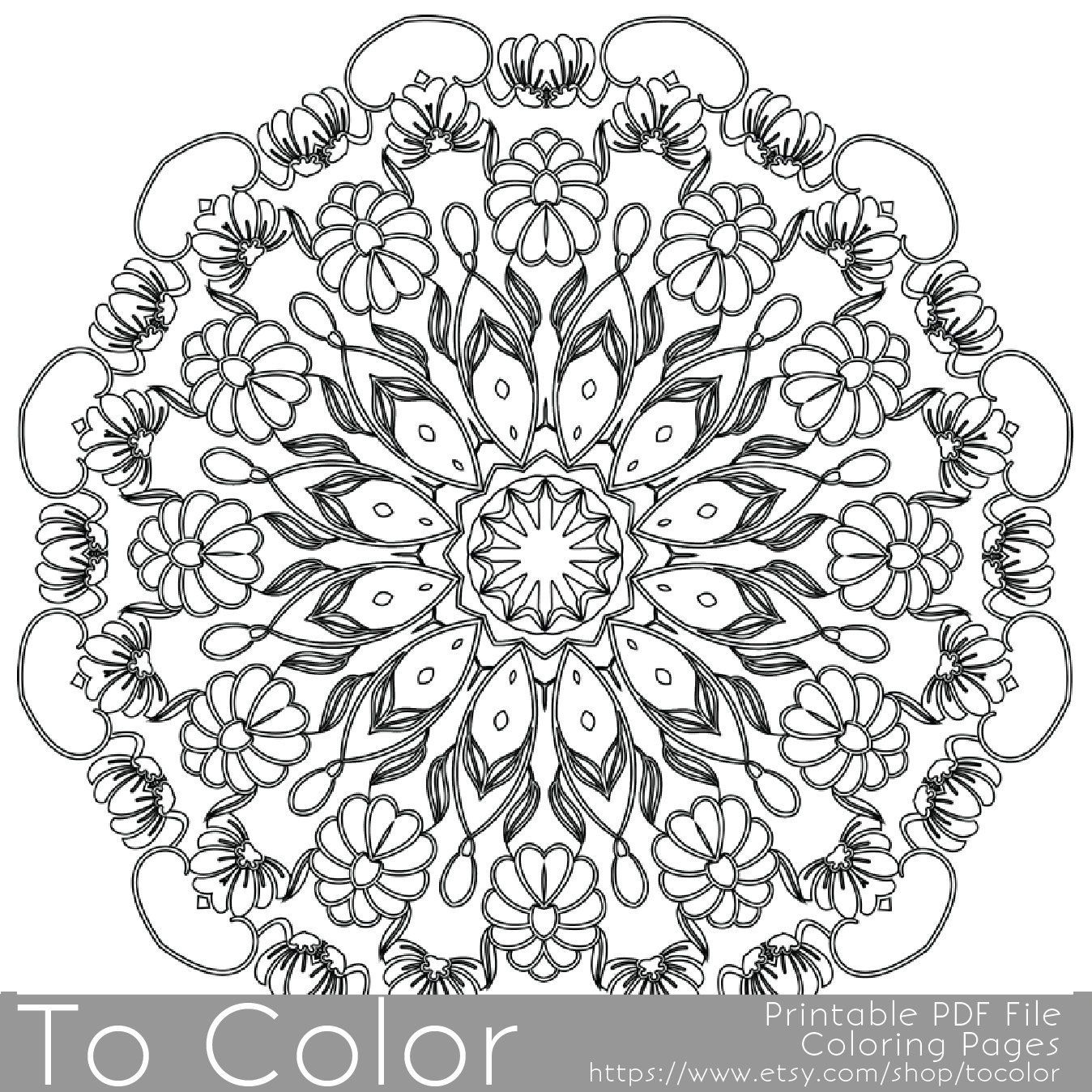 1348x1348 Best Intricate Printable Coloring Pages For Adults Gel Pens
