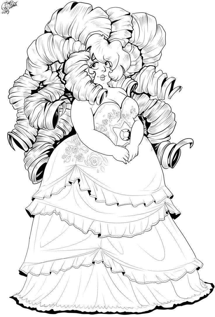 736x1084 Gem Stones Coloring Page