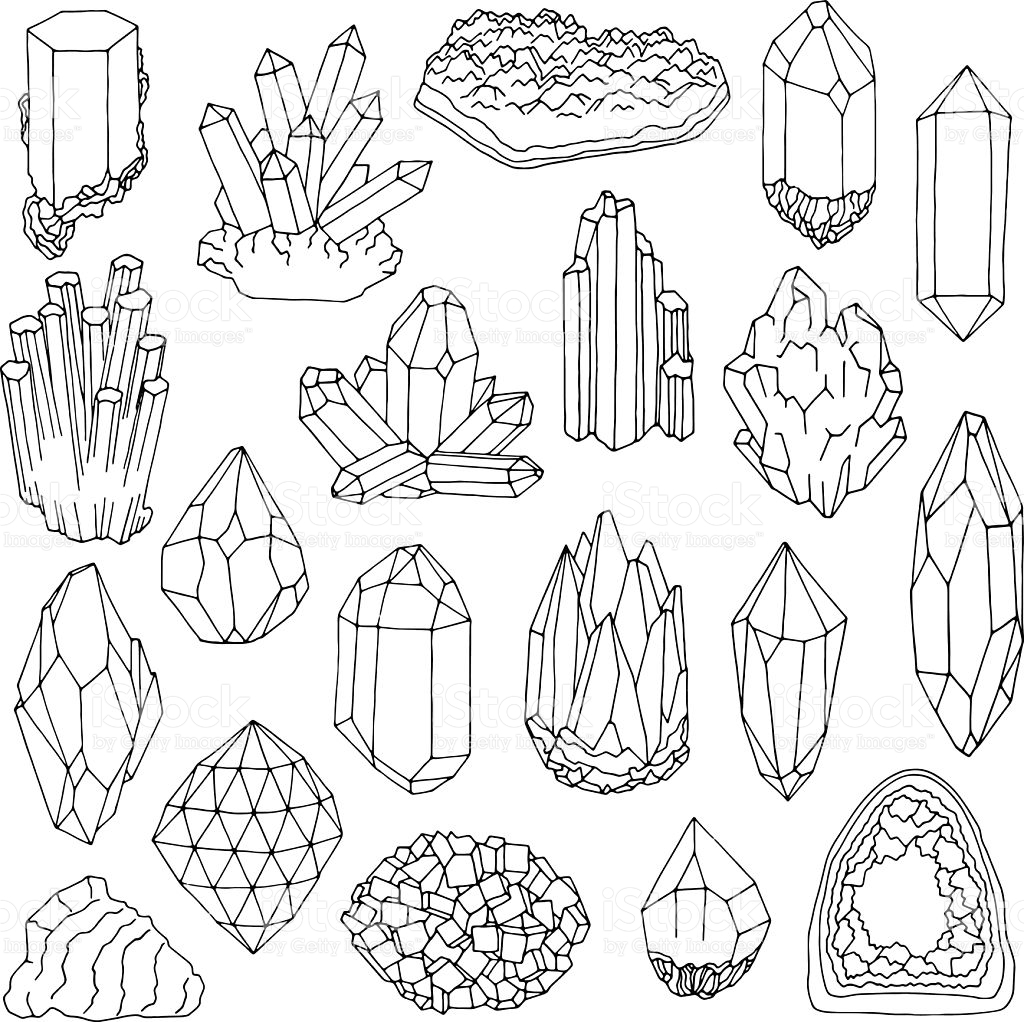 1024x1022 New Free Coloring Page Gems And Minerals Free Coloring Pages