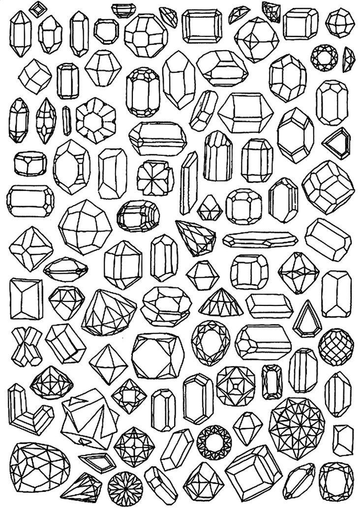 Gemstone Coloring Pages