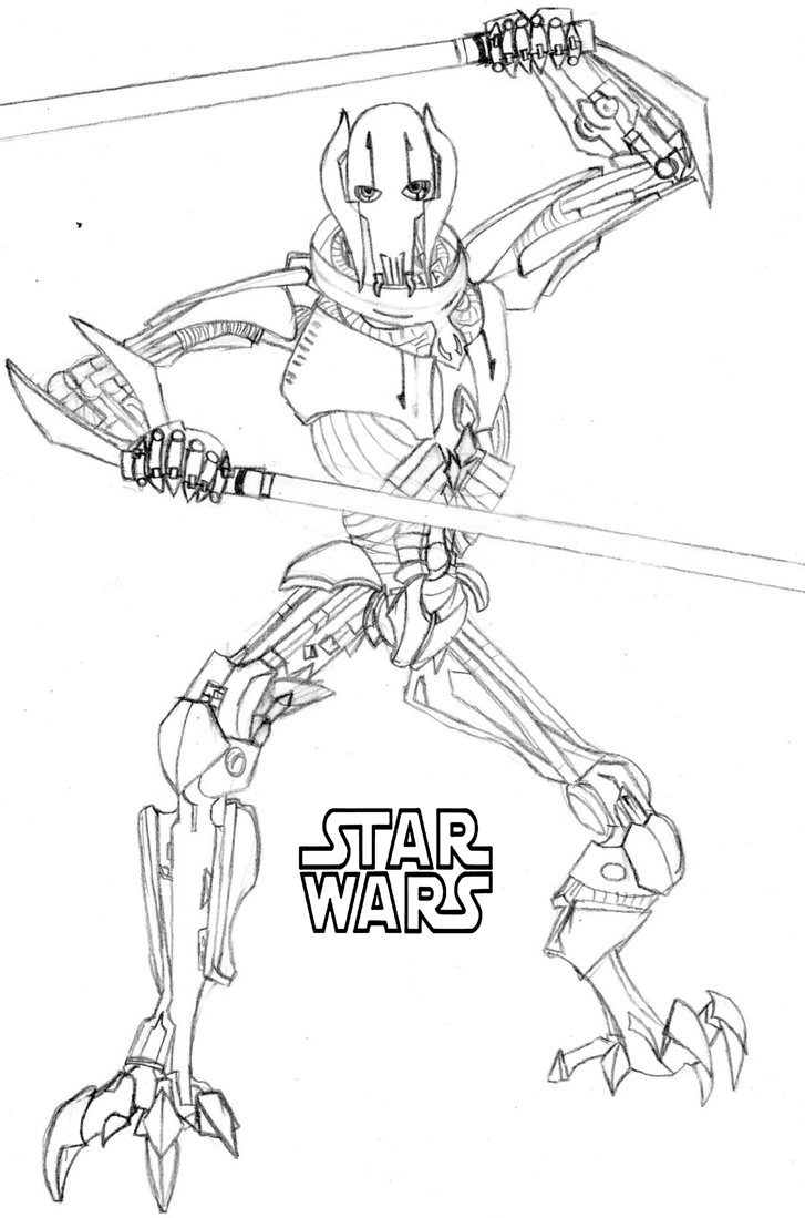 General Grievous Coloring Page
