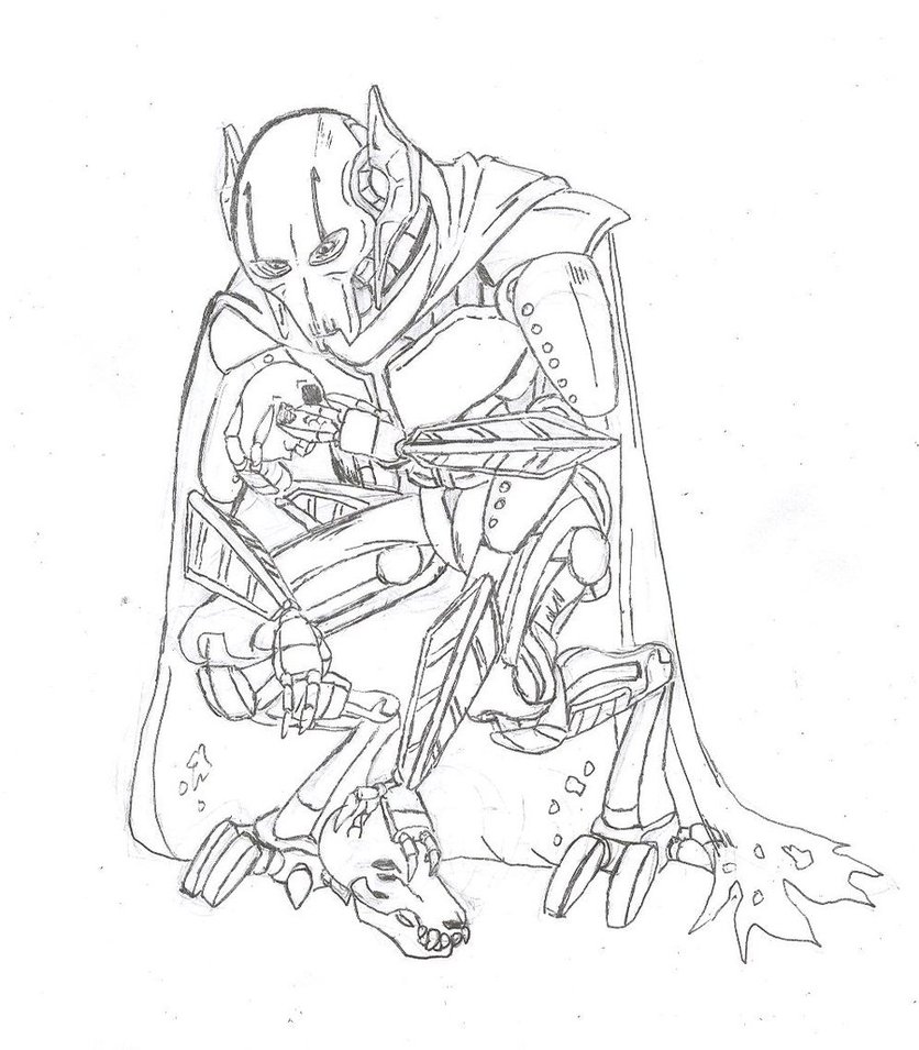 836x955 General Grievous Coloring Pages Printable 452910