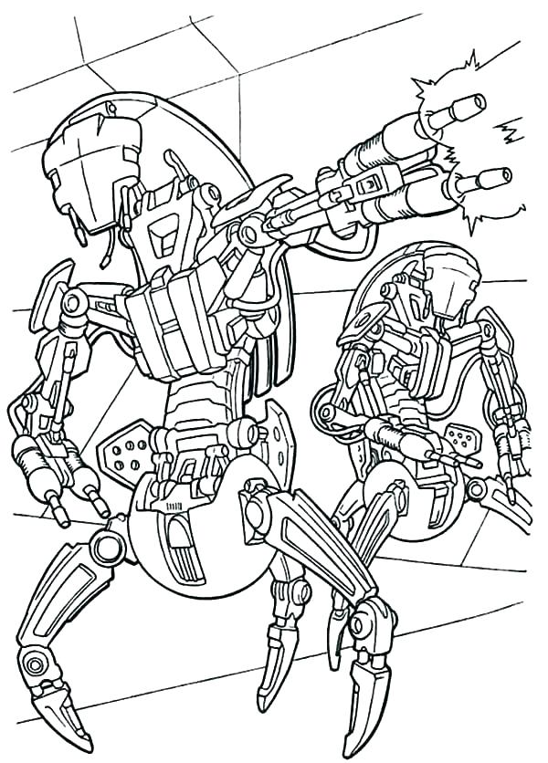 600x836 General Grievous Coloring Pages Star Wars Coloring Pages General