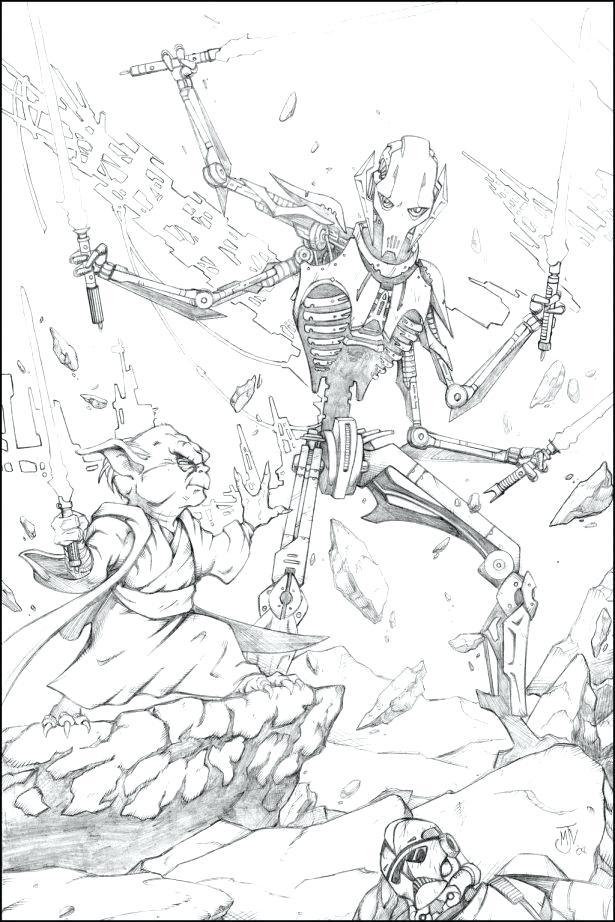615x922 General Grievous Coloring Page Full Size Of Of General Grievous