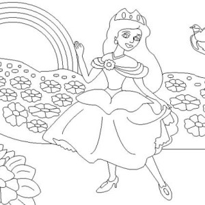 300x300 How To Draw Squirrel With Oak Nut Coloring Page