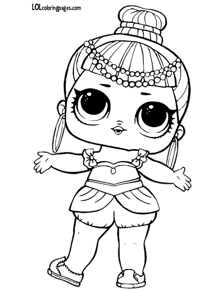 750x980 Free Genie Coloring Page Lol Surprise Doll Coloring Pages