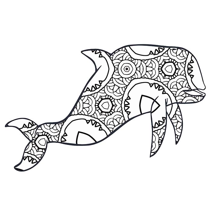 700x700 30 Free Coloring Pages A Geometric Animal Coloring Book Just