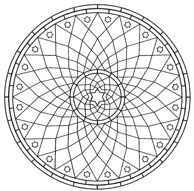 618x611 Geometric Coloring Book Together With Geometry Coloring Pages