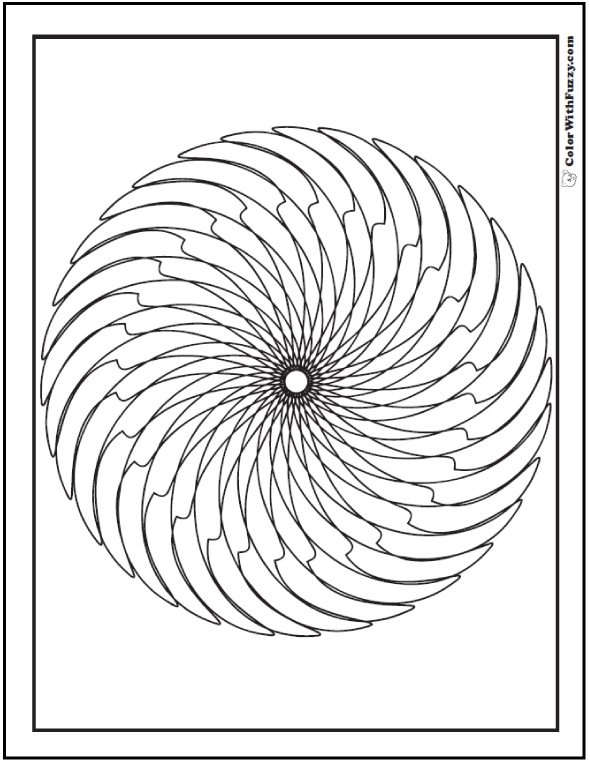 Geometric Coloring Pages For Adults