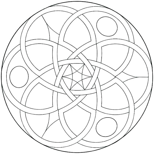 644x646 Geometric Coloring Pages For Adults Printable Geometric Coloring