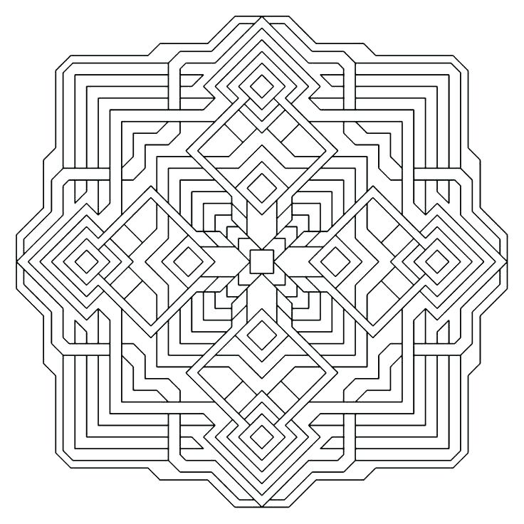 736x736 Geometry Coloring Books Printable Coloring Lovely Geometric