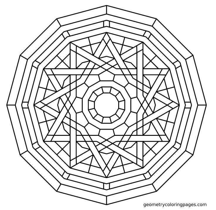 736x716 Geometric Coloring Pages New Geometric Mandala Coloring Pages