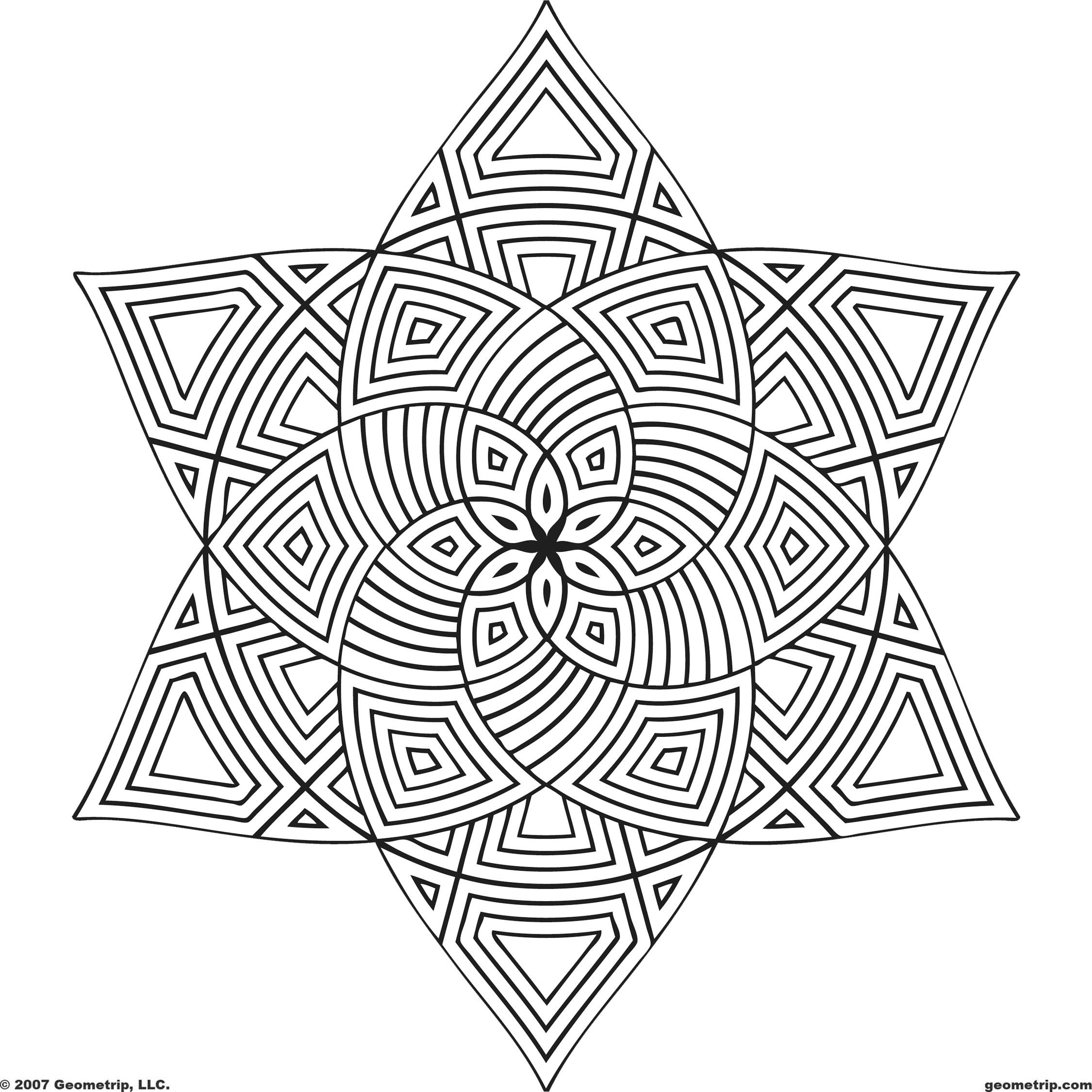 2250x2250 Coloring Pages Adults Geometric @ Geometric Patterns Coloring