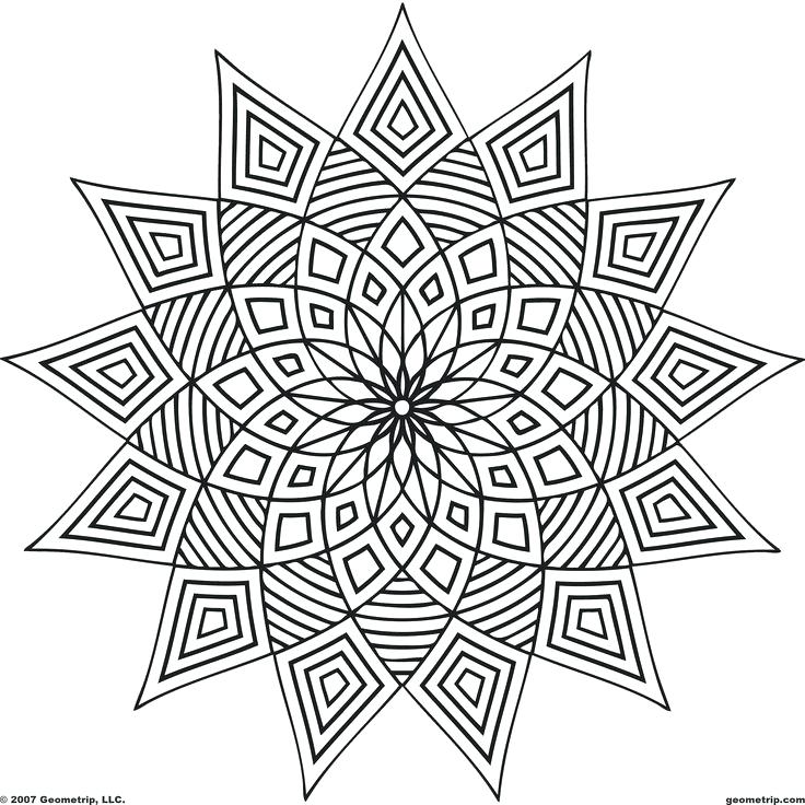 736x736 Easy Geometric Coloring Pages Easy Geometric Pattern Coloring