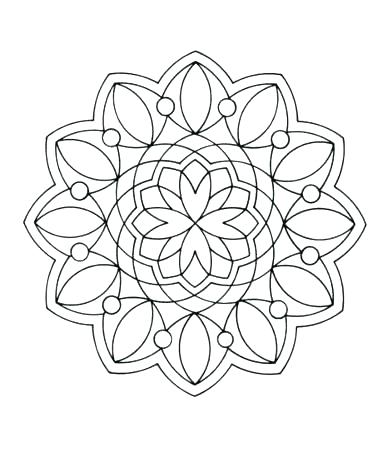 390x450 Geometric Shape Coloring Pages Draw Geometric Shapes Coloring Page