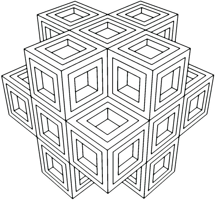 736x685 Geometric Patterns Coloring Pages Free Geometric Design Coloring
