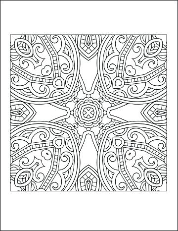 360x466 Geometric Coloring Pages Free Geometric Coloring Pages