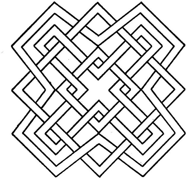 630x604 Geometric Shapes Coloring Page Coloring Pages Shapes Geometric
