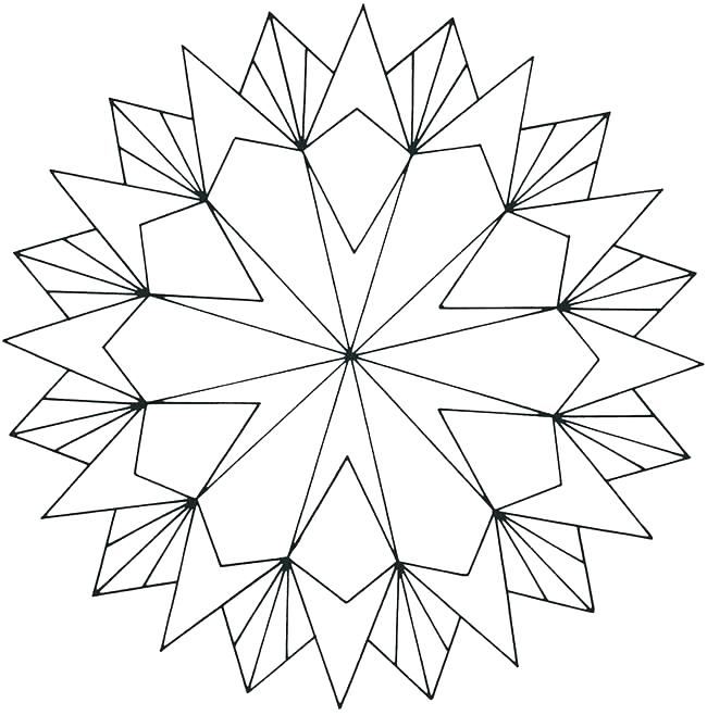 650x658 Geometric Shapes Coloring Pages Shapes Color Pages Geometric Free