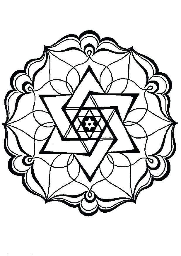 618x874 Geometric Coloring Pages Printable