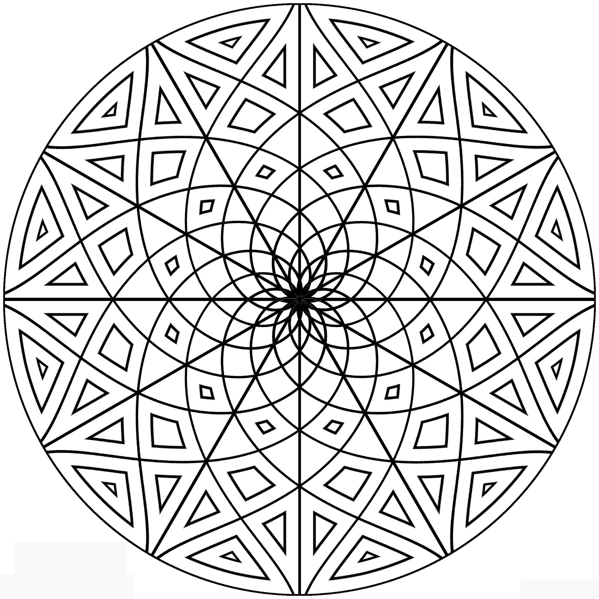 2100x2100 Free Printable Geometric Coloring Pages For Kids