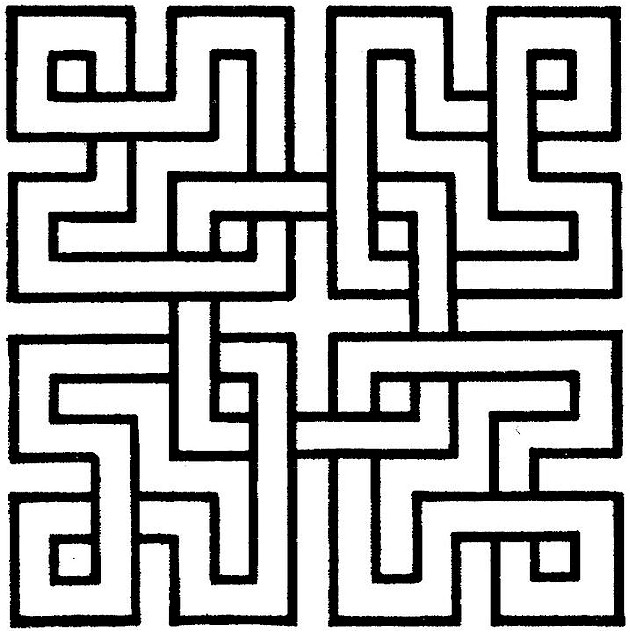 630x633 Printable Geometric Shape Coloring Pages 43942