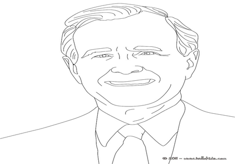476x333 George Bush Face Coloring Page Image Clipart Images