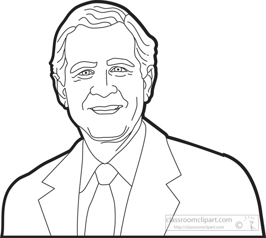550x492 George W Bush Coloring Page Beautiful George Hw Bush Clipart