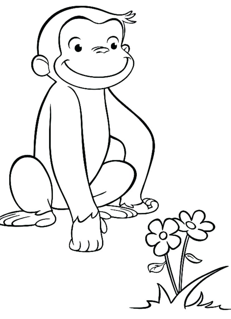 741x1024 Curious George Coloring Pages Curious Coloring Kids Curious