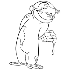 George Curious Coloring Pages