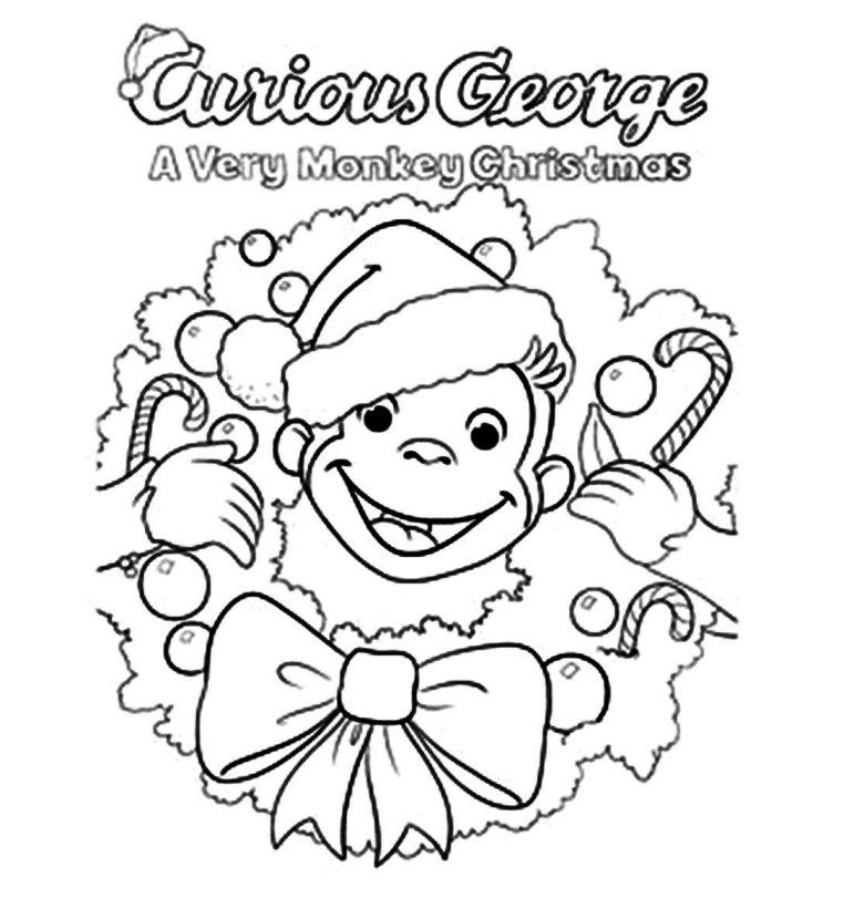 771x811 Curious George Coloring Pages