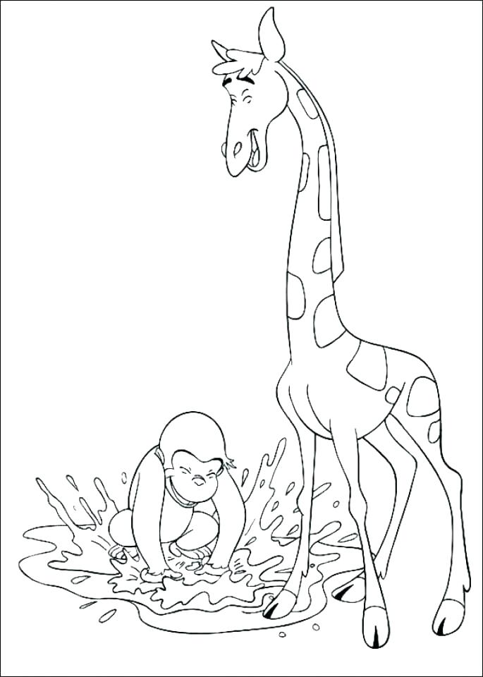 685x960 Curious George Coloring Book Curious Coloring Page Curious