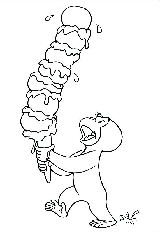 549x794 Curious George Coloring Page Curious Coloring Pages Curious George