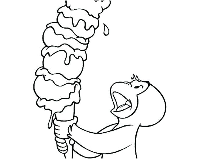 827x609 George Coloring Pages Curious Color Pages George Shrinks Colouring