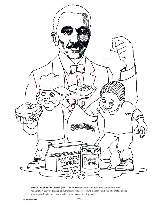 612x792 George Washington Carver Coloring Page Coloring Sheets Coloring