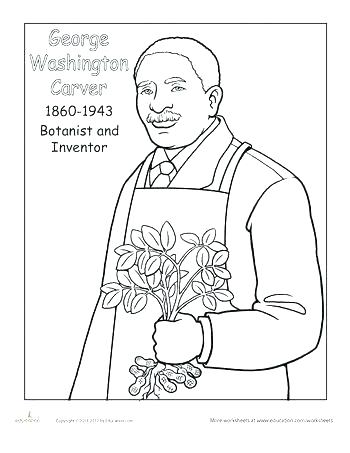 350x453 Coloring Pages Of George Washington Perfect Carver Coloring Pages