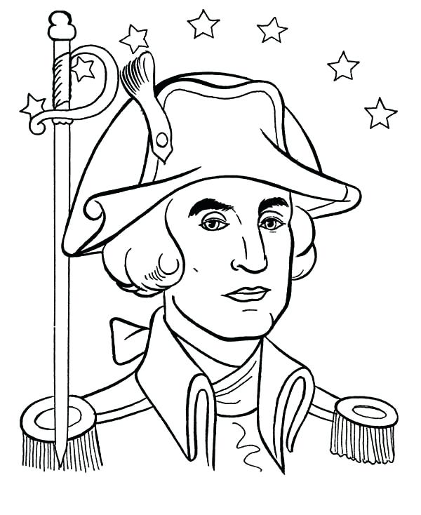 600x734 George Washington Coloring Sheets Coloring Pages Coloring Sheets