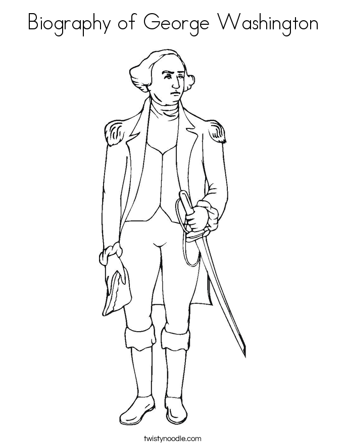 685x886 Biography Of George Washington Coloring Page