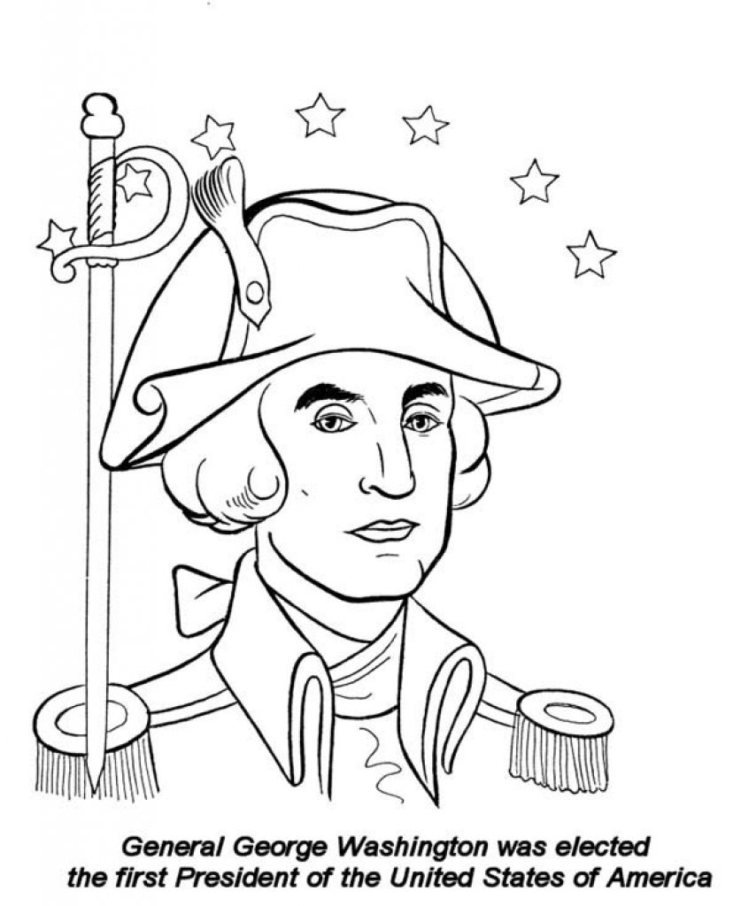 837x1024 George Washington Coloring Pages Coloring George Washington