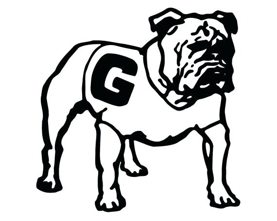 570x456 Georgia Bulldogs Coloring Pages Georgia Bulldogs Logo Coloring