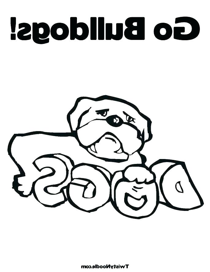 685x886 Bulldog Coloring Pages Bulldogs Bulldogs Football Coloring Georgia