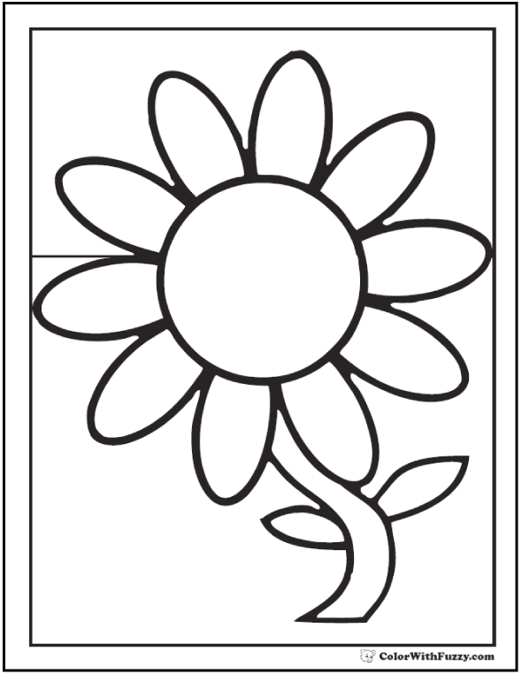 590x762 Daisy Coloring Pages Printable Coloring Page
