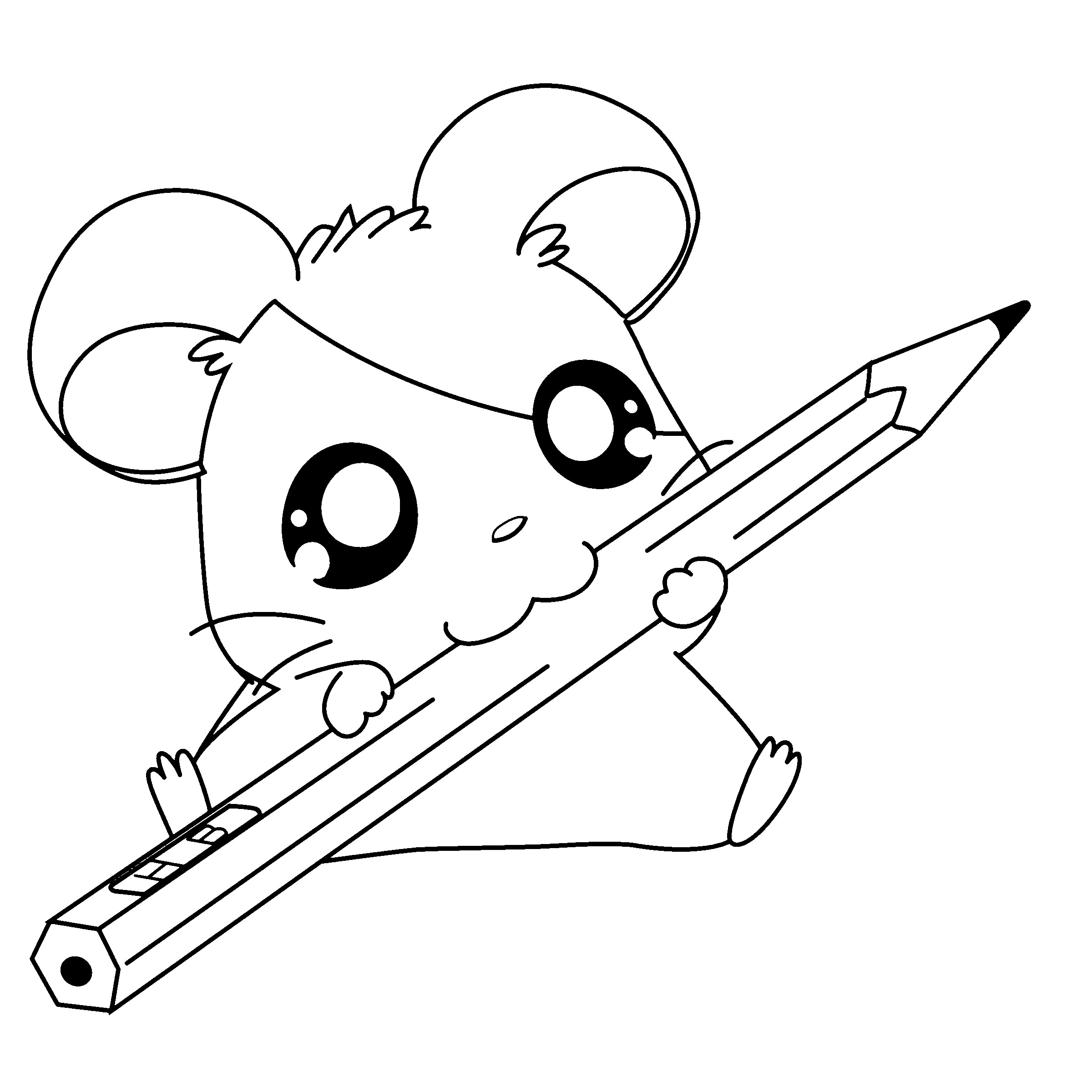 2400x2400 Gerbil Animal Coloring Pages Free Draw To Color