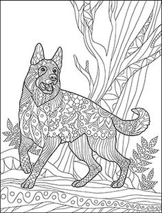 German Shepherd Dog Coloring Pages