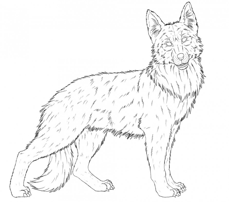 940x829 German Shepherd Coloring Pages To Download And Print For Free