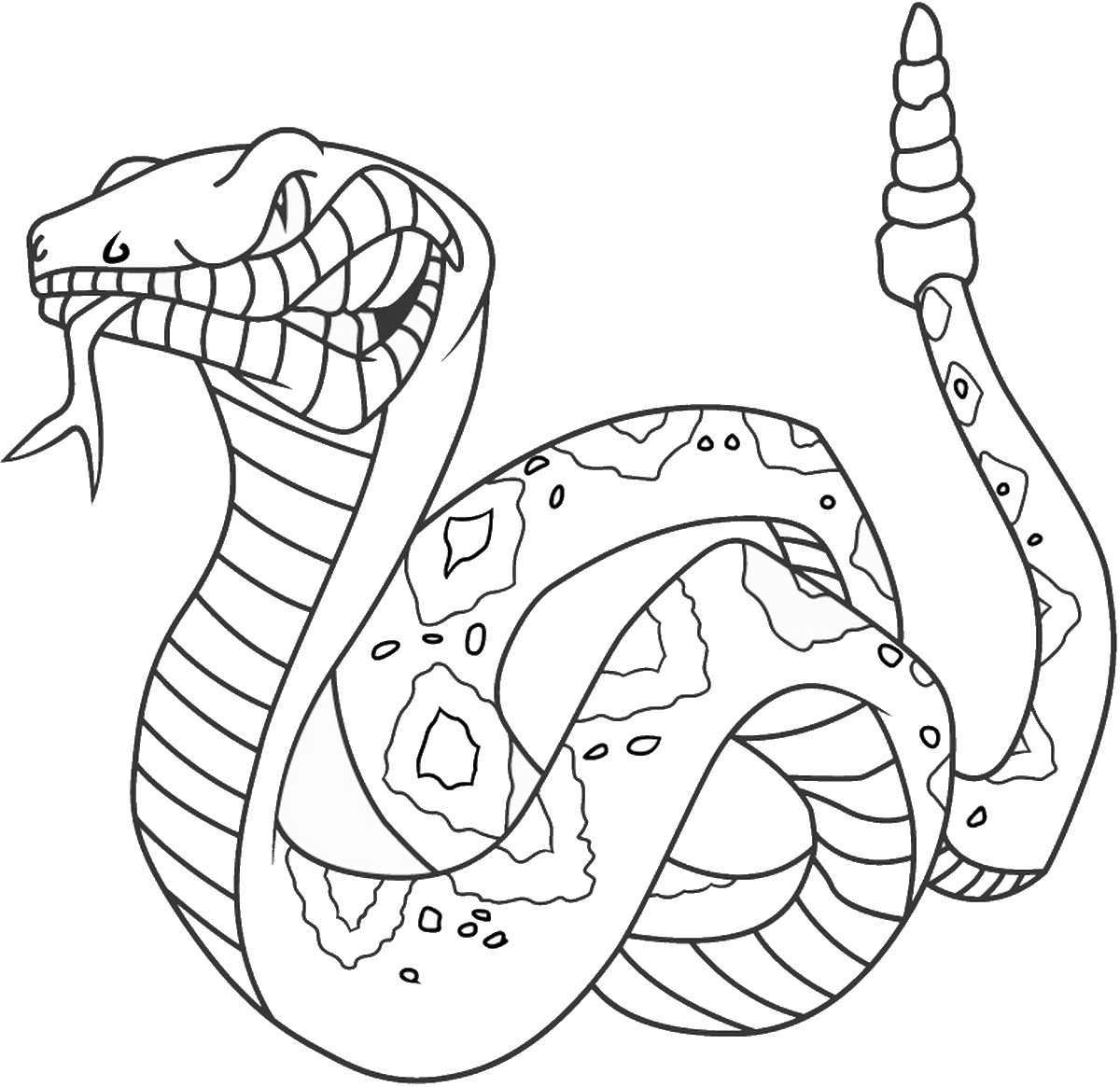 1200x1165 Viper Snake Coloring Pages Download Coloring For Kids 2018